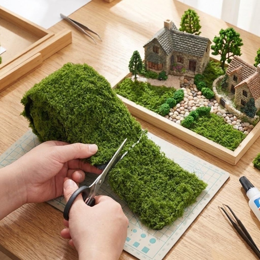 Preserved Moss Sheet - Fake Moss Mat,Artificial Moss Table Runner