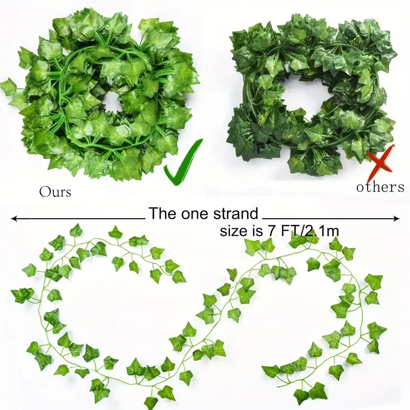Artificial Green Ivy Leaf Ratt - Preserved Moss Sheet recension och pris
