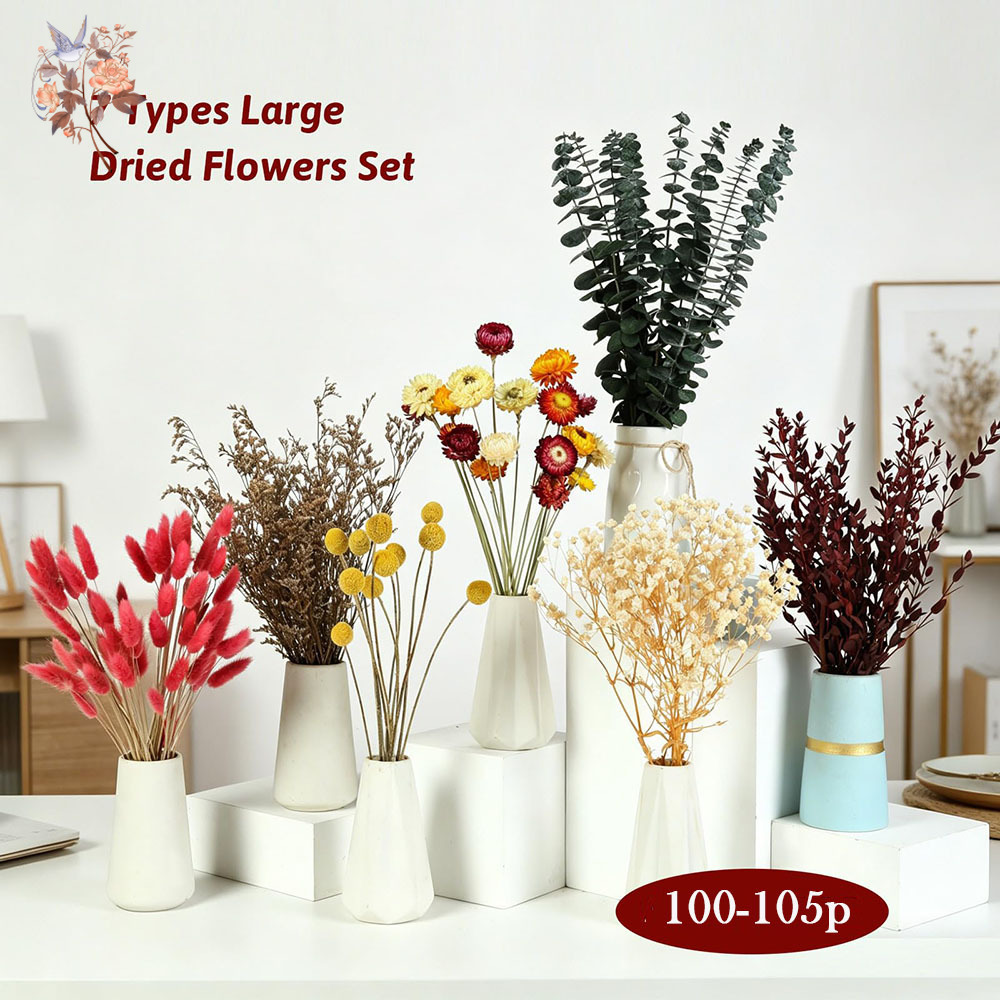 Dried Flowers Bulk Set 7 Kinds - Florist Flower Supply recension och pris
