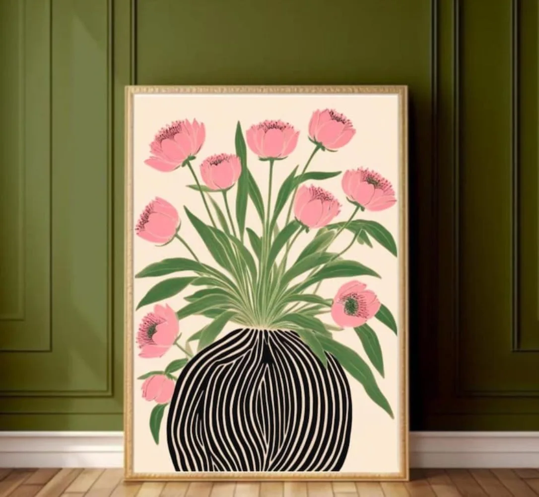 A Frameless Floral Poster,Mati - Florist Supply Vases recension och pris