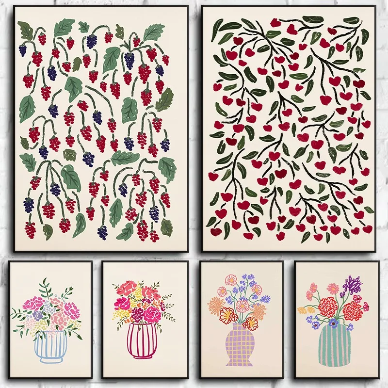 1pc frameless Canvas Painting  - Florist Supply Vases recension och pris
