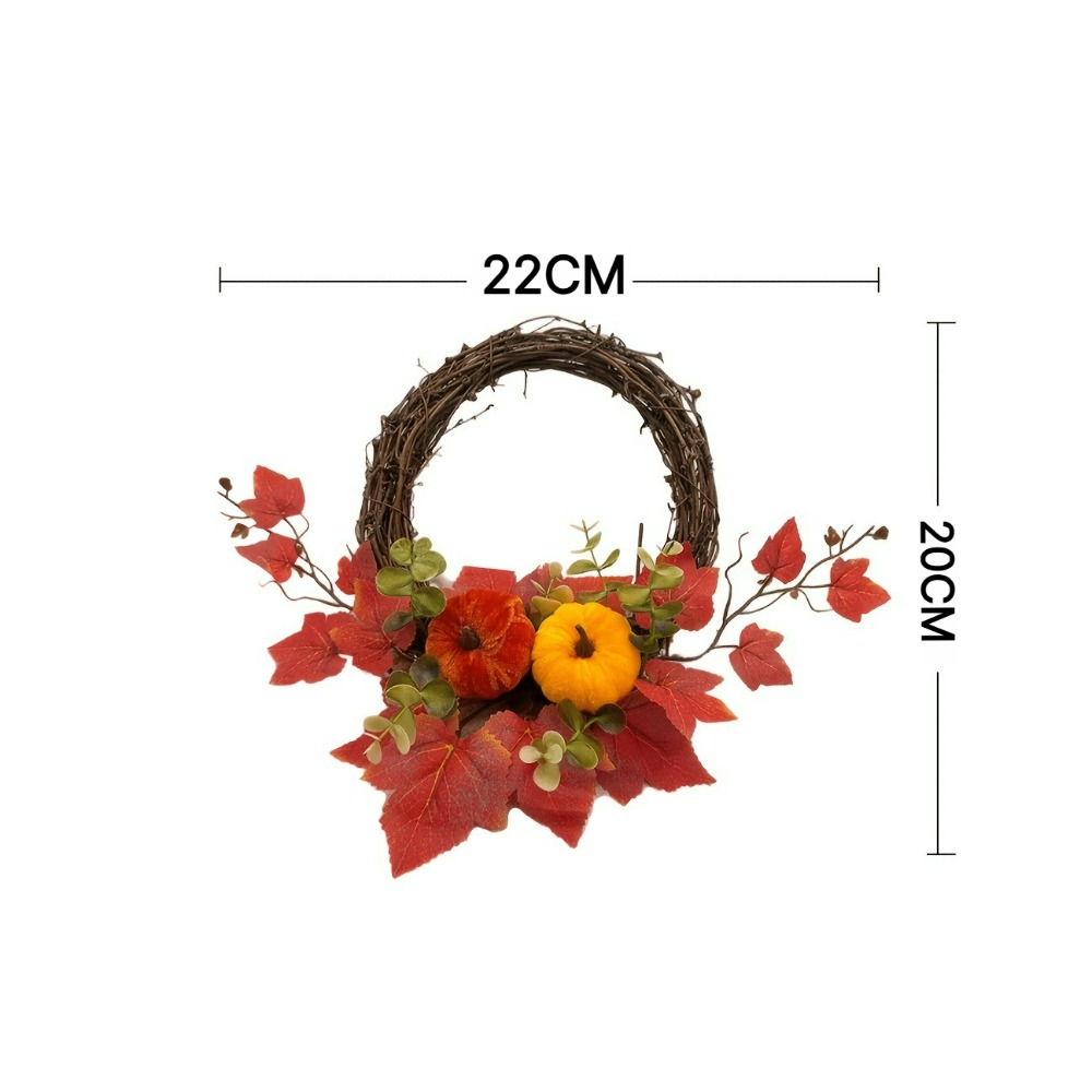 1pc Autumn Faux Red Maple Leaf - Eucalyptus Preserved recension och pris