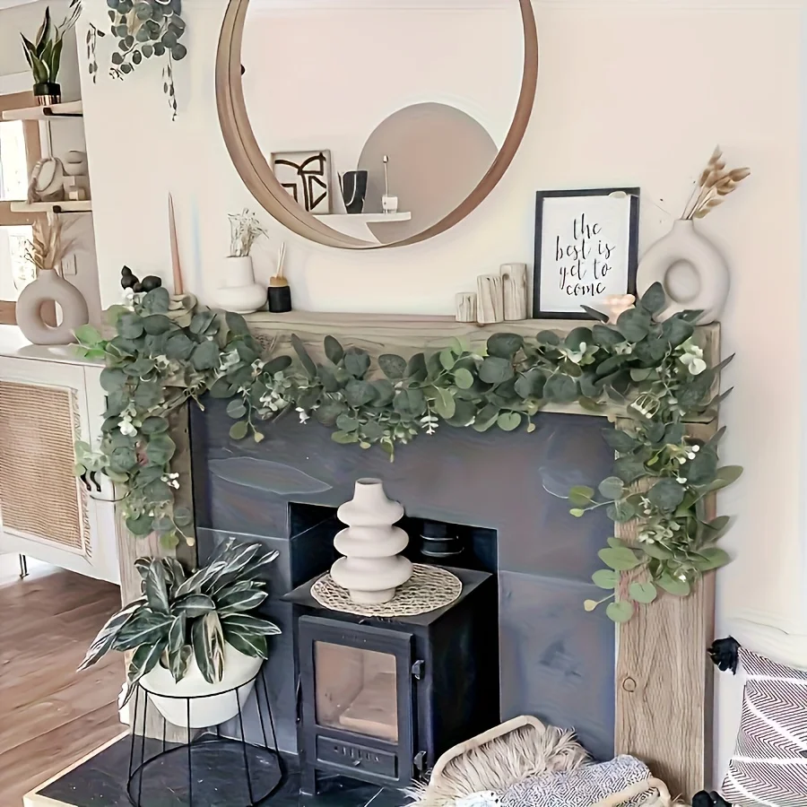 Artificial Eucalyptus Wreath F - Eucalyptus Preserved recension och pris