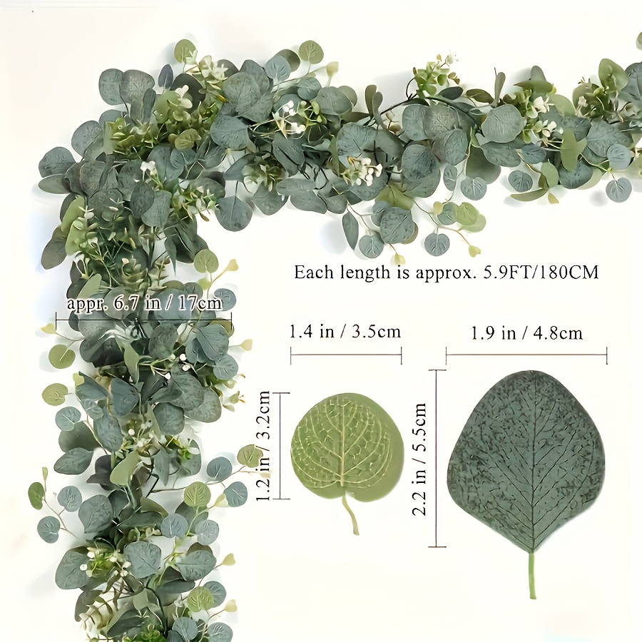 Artificial Eucalyptus Wreath F - Eucalyptus Preserved recension och pris