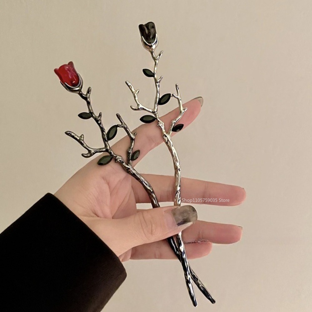 Vintage Metal Red Rose Flower  - Supply Florist recension och pris