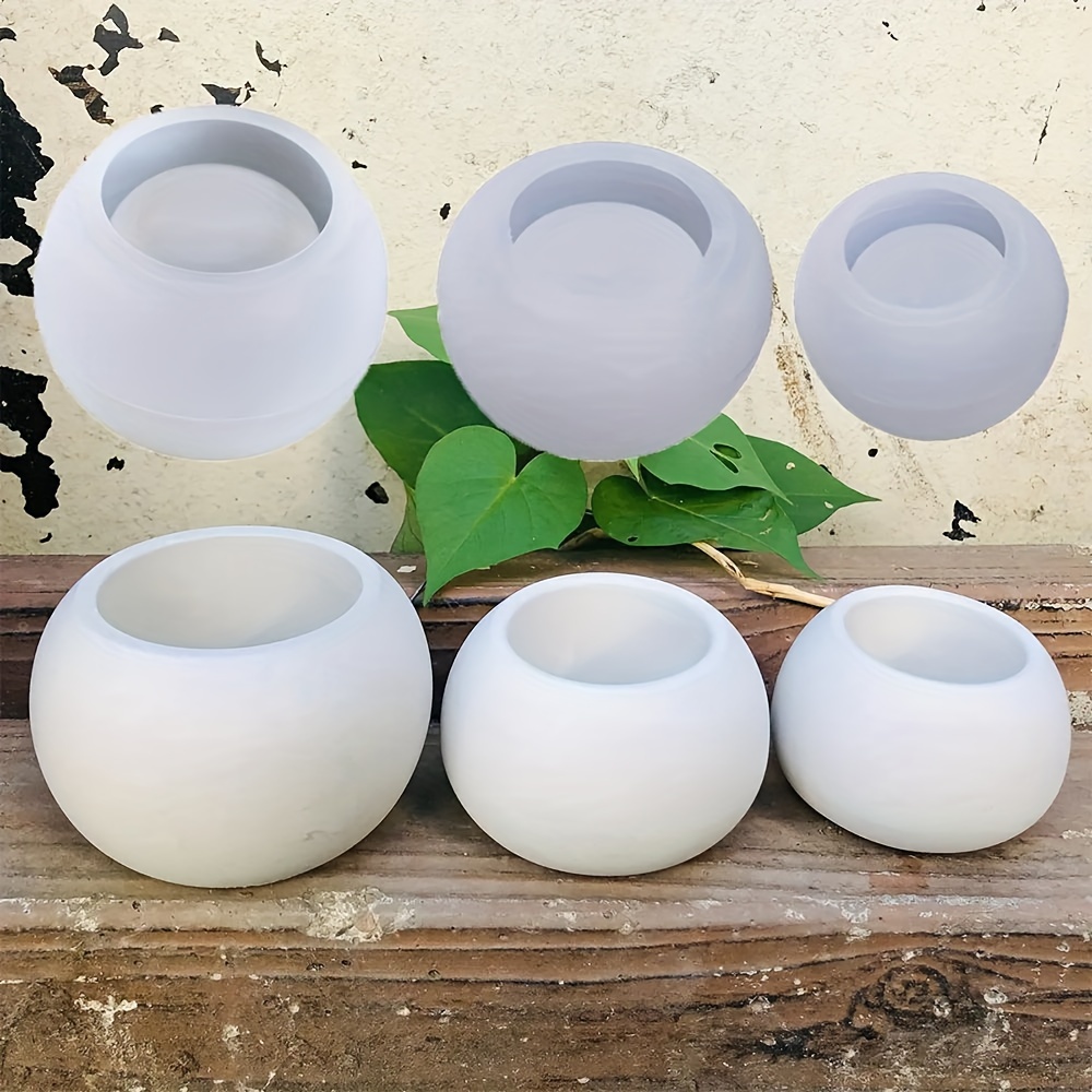 3pcs-Round Flower Pot Silicone - Florist Supply Vases recension och pris