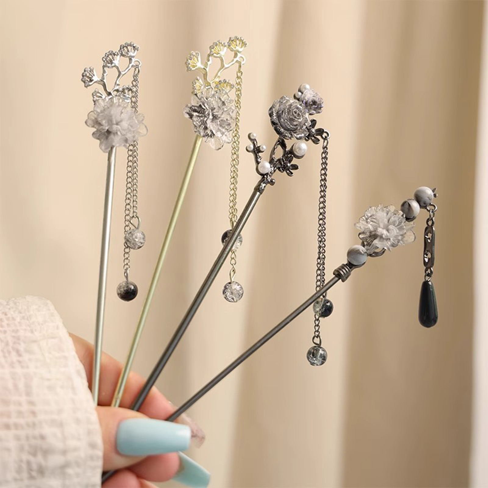 Elegant Flower Hair Sticks For - Supply Florist recension och pris