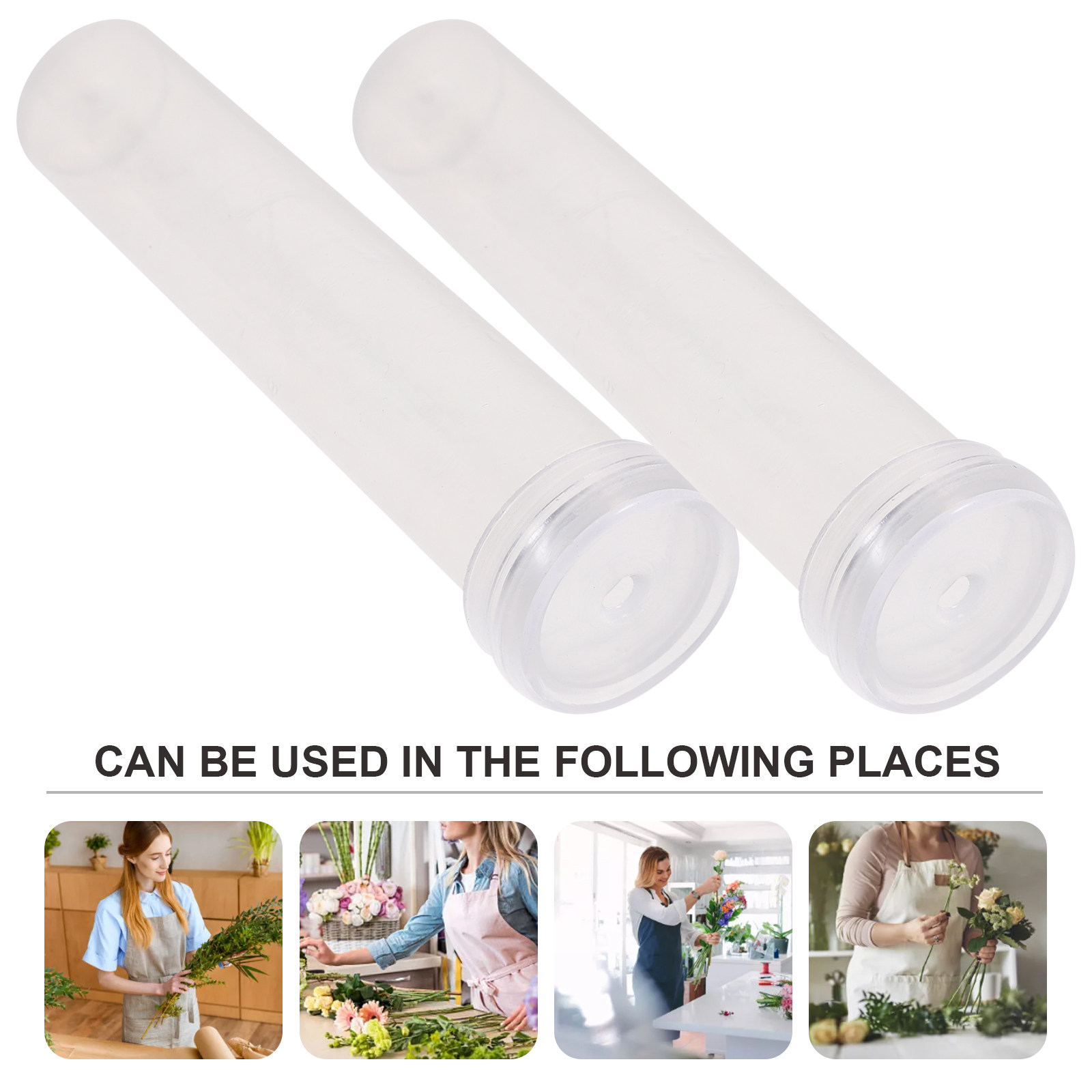 100Pcs Plastic Flower Water Tu - Florist Flower Supply recension och pris